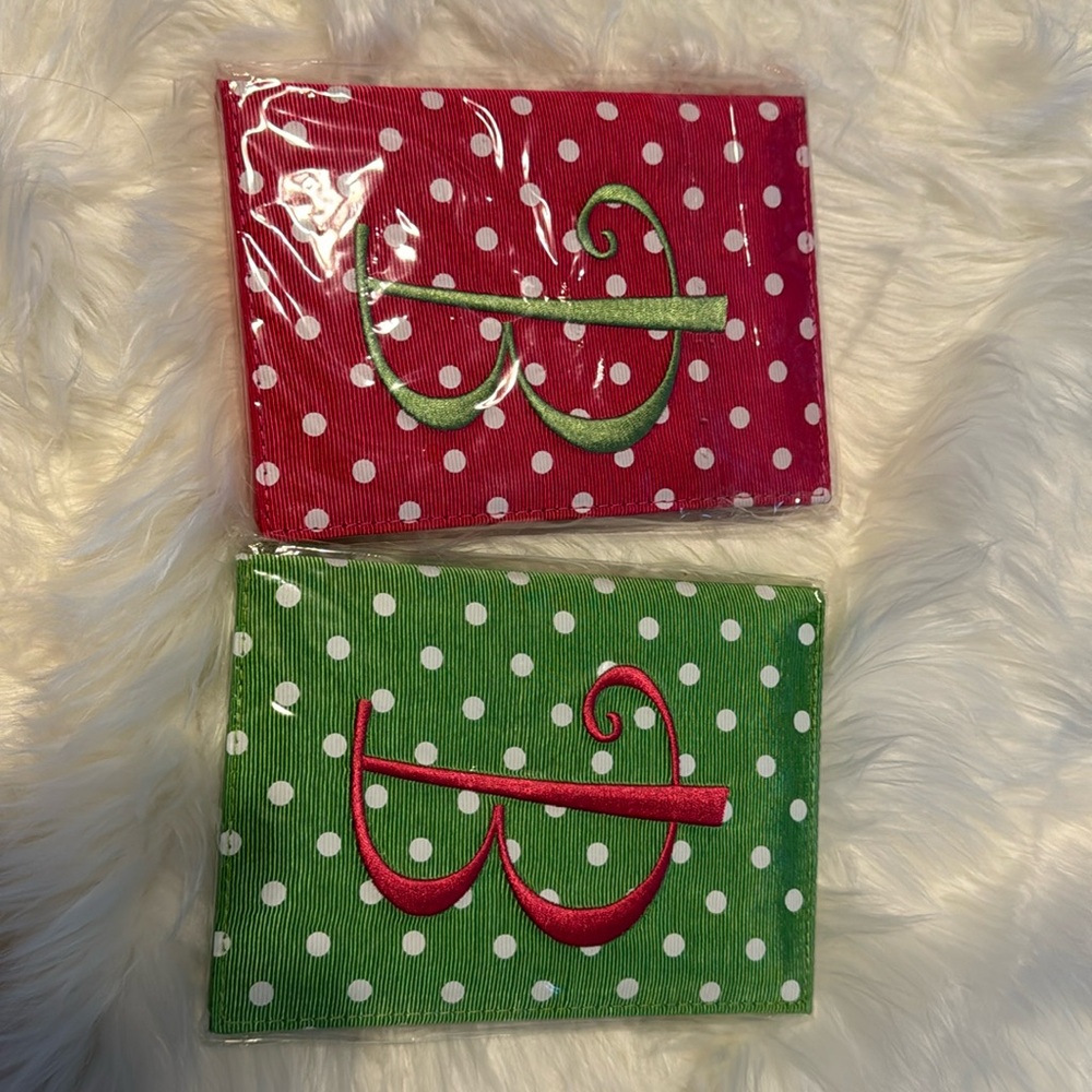 “B” Monogram Polka Dot Address Books